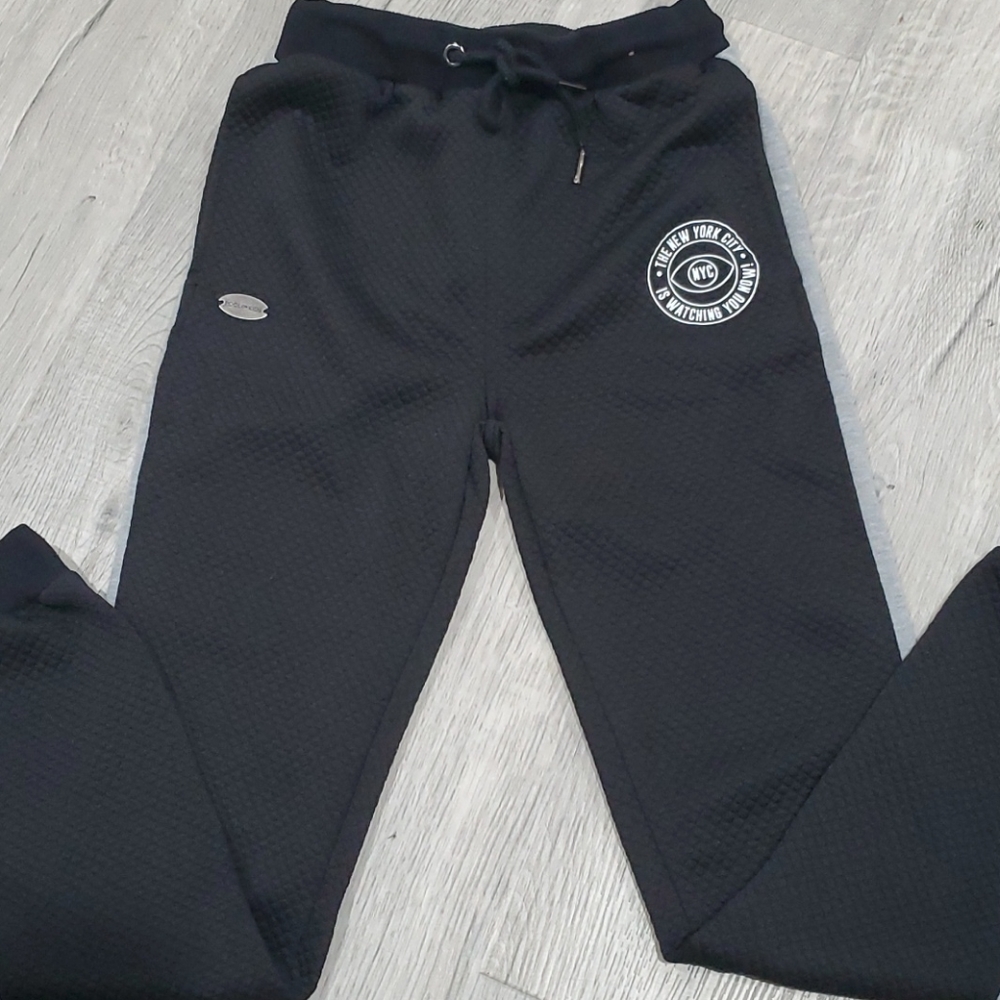 New York City Boy's Black Joggers sz 10